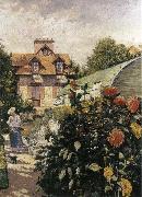 Gustave Caillebotte Big Chrysanthemum in the garden Germany oil painting reproduction